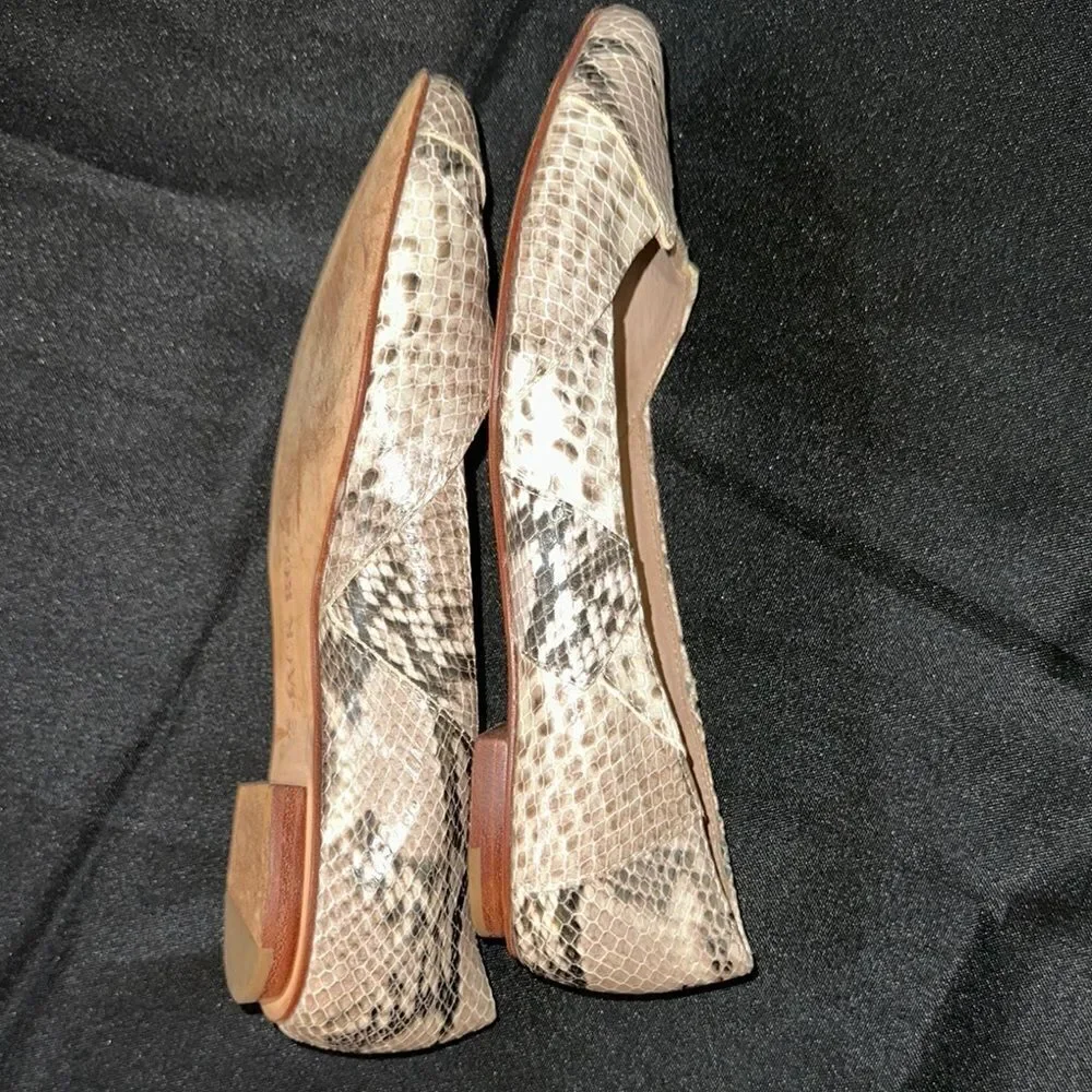 Jack Rogers Snakeskin Patterned Flats Size 5